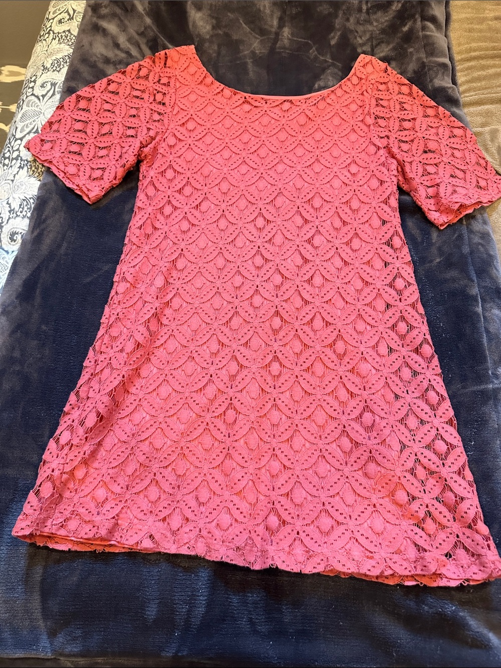 Everly Pink Lace Mini Dress